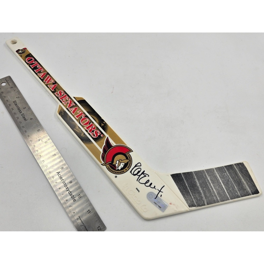Ottawa Senators Signed Patrick Lalime Mini Goalie Hockey Stick NHL Hologram 15"